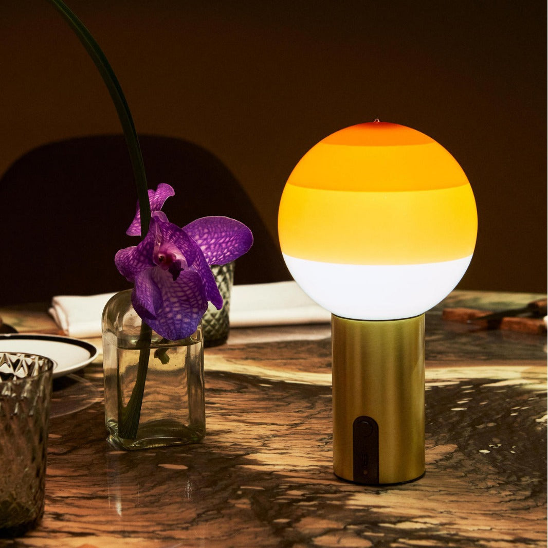 Retro Table Lamp featuring Spherical Integrated LED