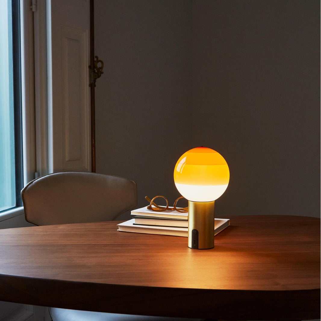 Retro Table Lamp featuring Spherical Integrated LED