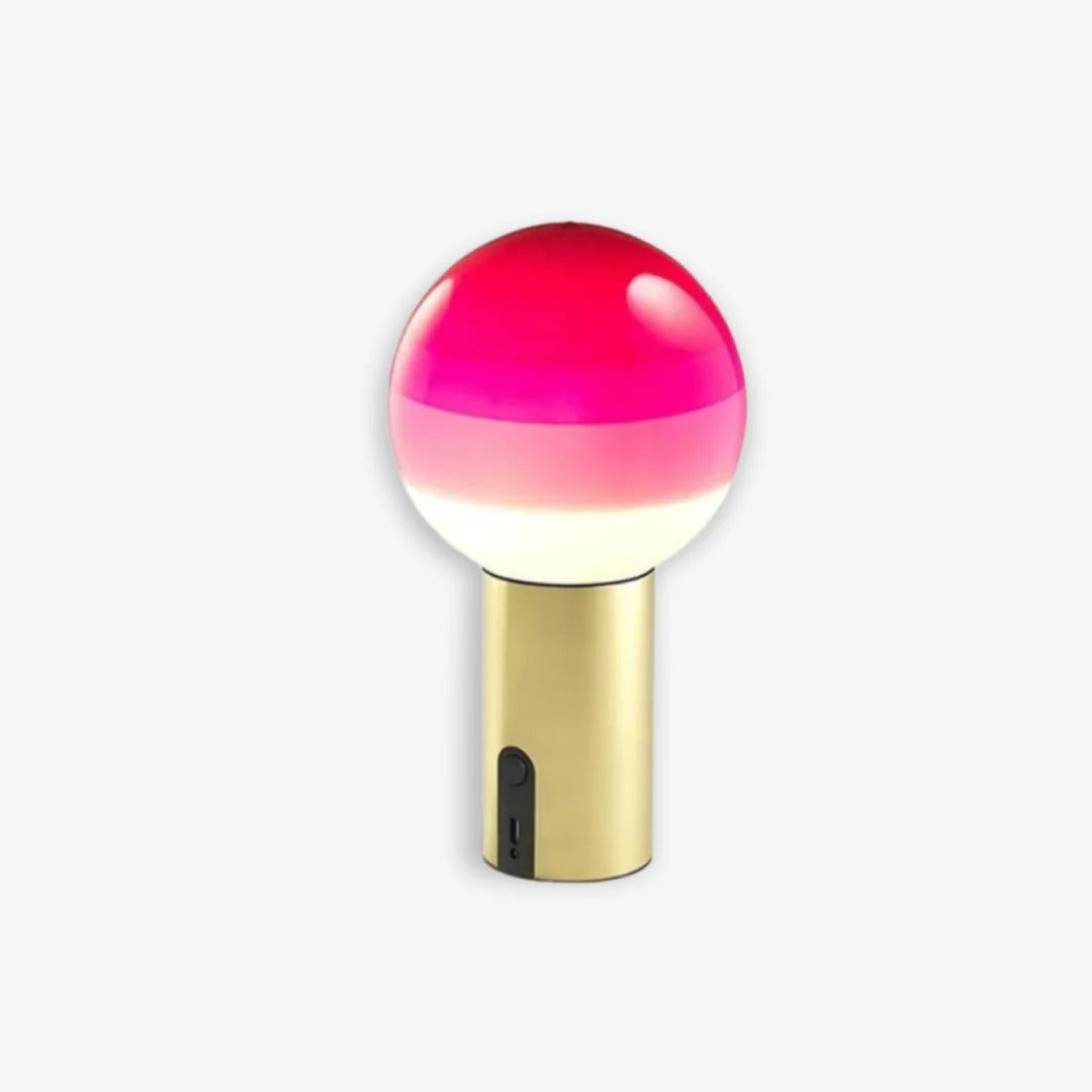 Retro Table Lamp featuring Spherical Integrated LED