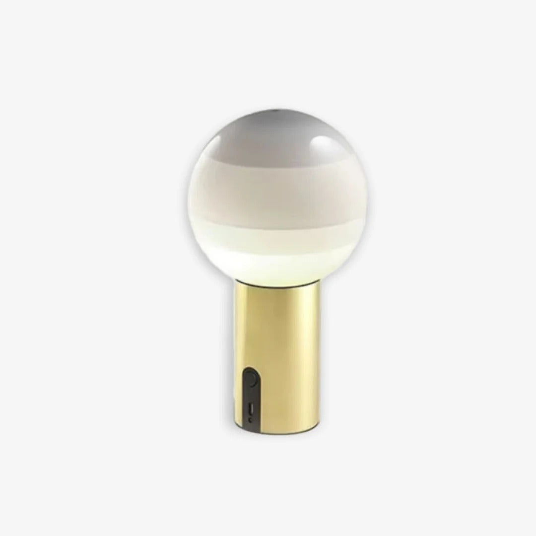 Retro Table Lamp featuring Spherical Integrated LED