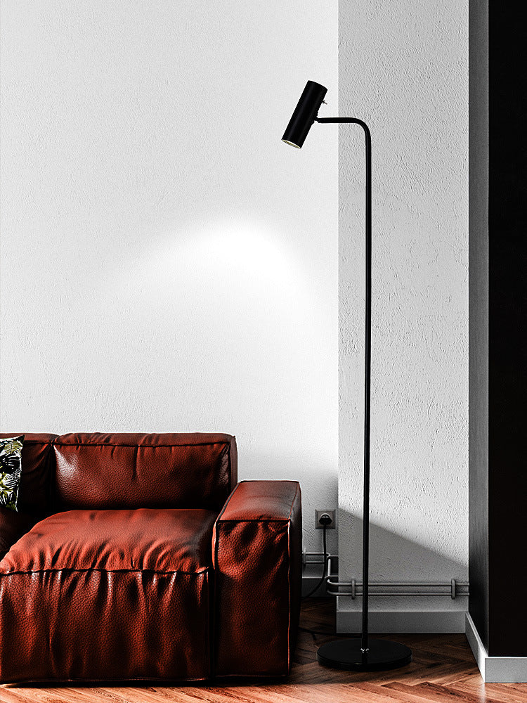 Minimalist Angled Cylindrical Floor Lamp – LED