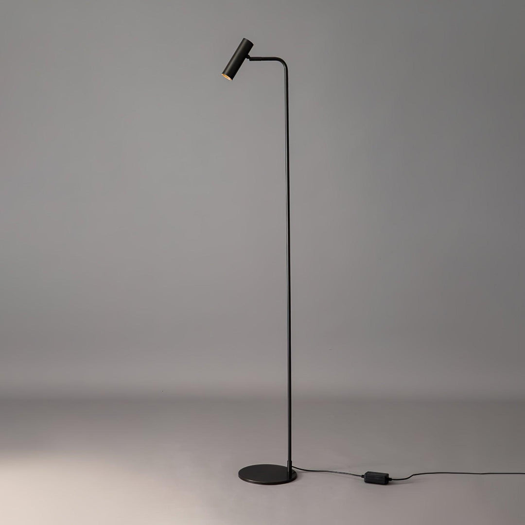 Minimalist Angled Cylindrical Floor Lamp – LED