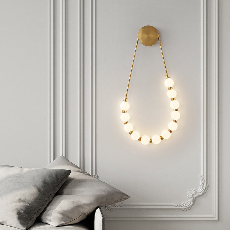 Minimalist Curvilinear LED-Integrated Wall Sconce