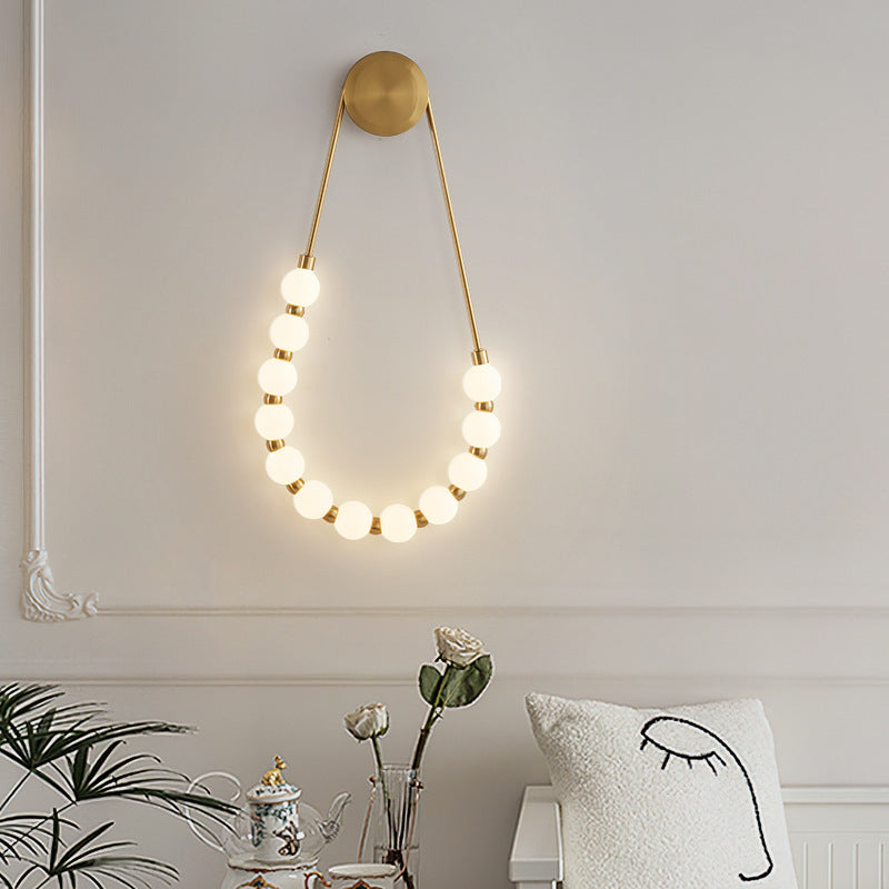 Minimalist Curvilinear LED-Integrated Wall Sconce
