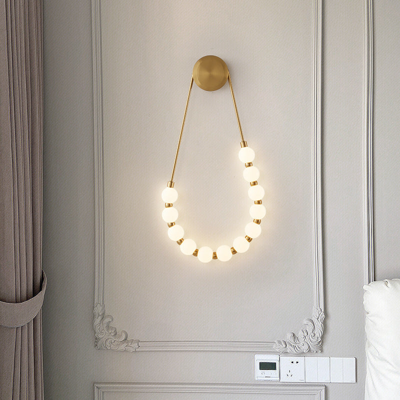 Minimalist Curvilinear LED-Integrated Wall Sconce