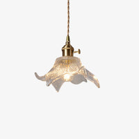 Art-Deco Intricately Curvilinear-tulip Pendant Light
