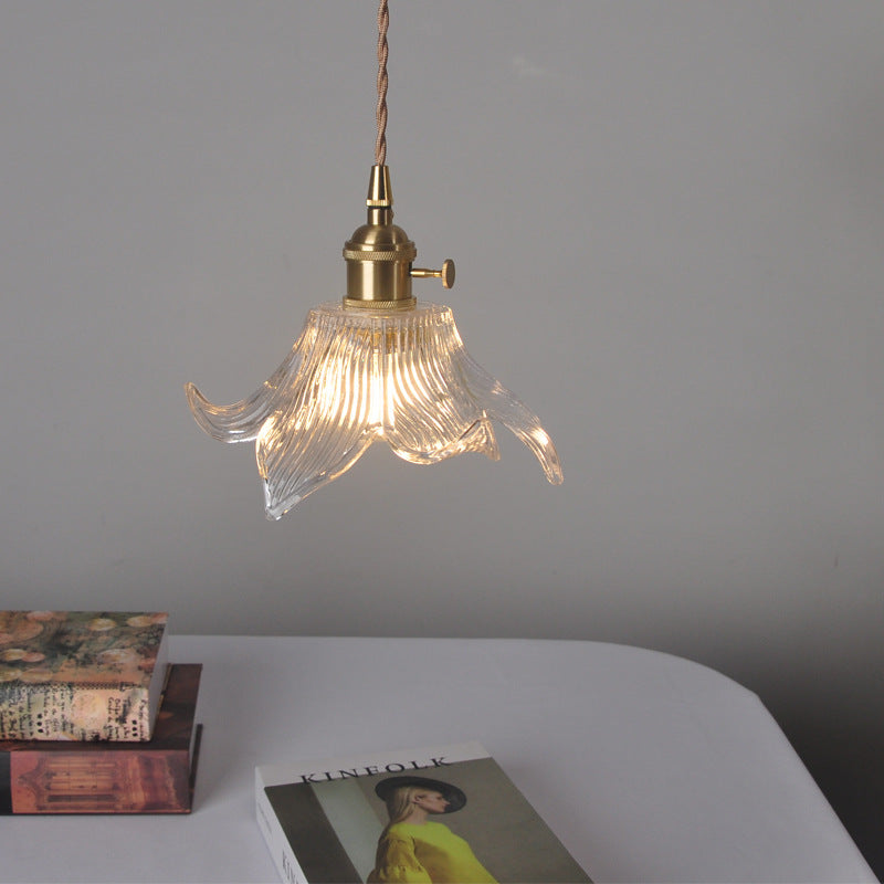 Art-Deco Intricately Curvilinear-tulip Pendant Light