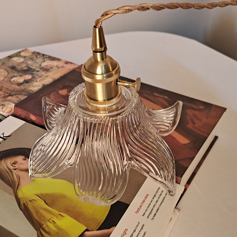 Art-Deco Intricately Curvilinear-tulip Pendant Light