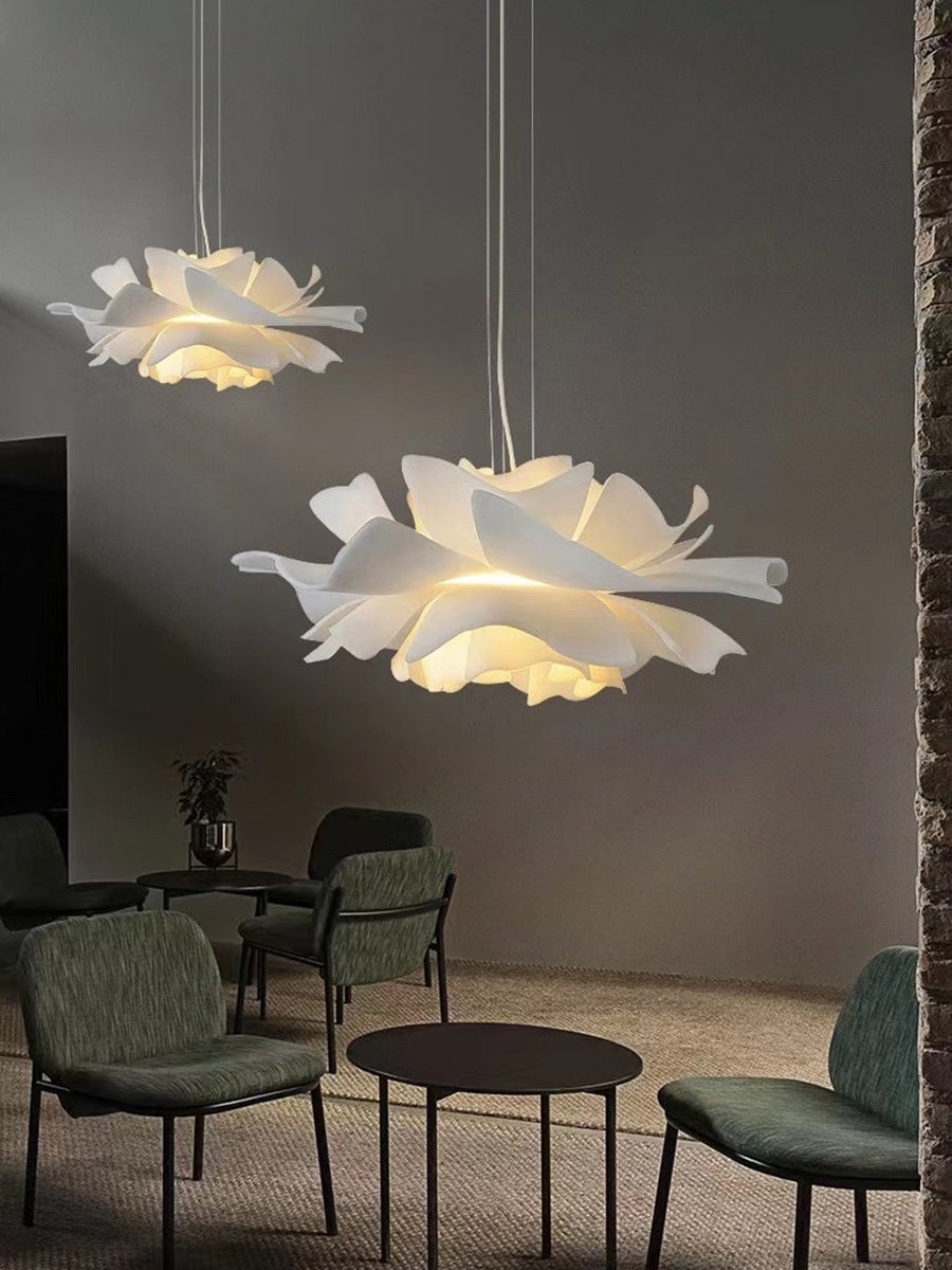 Scandinavian Circular Petal Pendant Light with LED