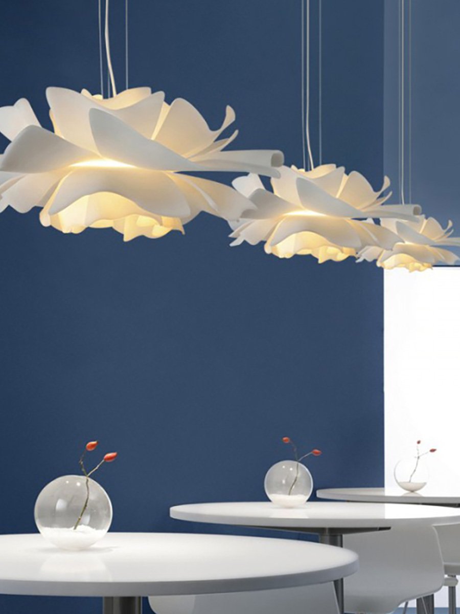 Scandinavian Circular Petal Pendant Light with LED
