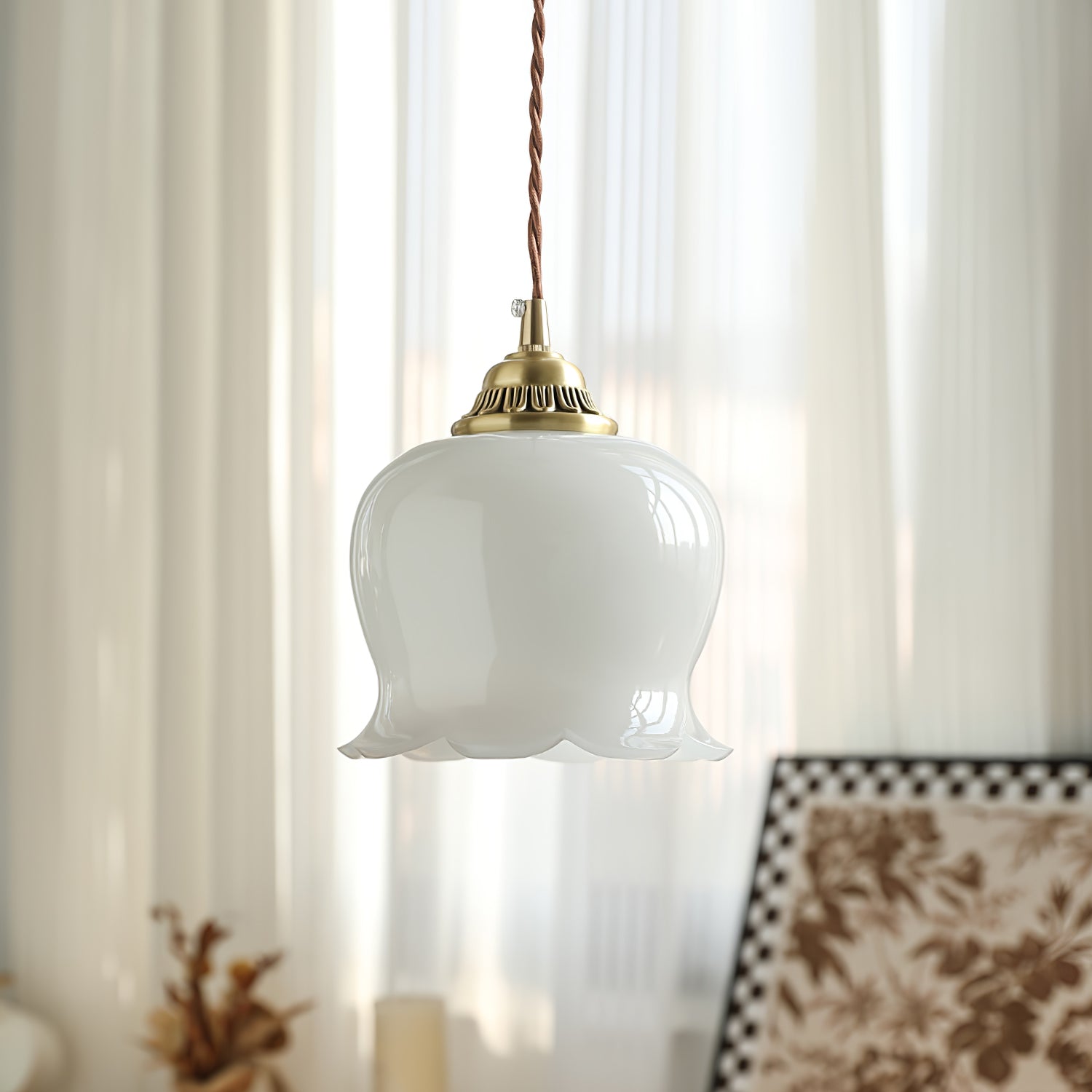 Vintage Bell-Shaped Pendant Light for Interiors