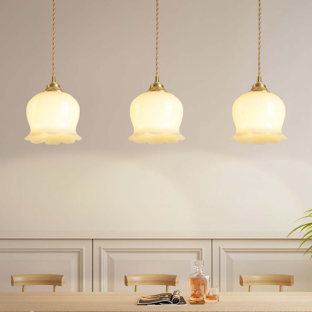 Vintage Bell-Shaped Pendant Light for Interiors