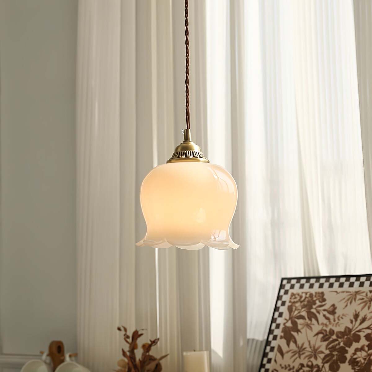 Vintage Bell-Shaped Pendant Light for Interiors