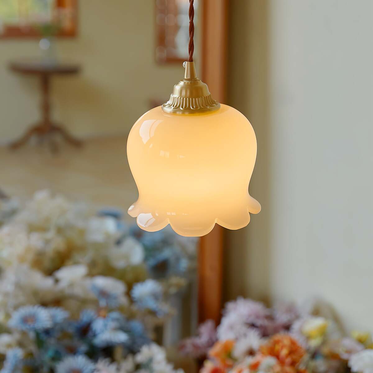 Vintage Bell-Shaped Pendant Light for Interiors