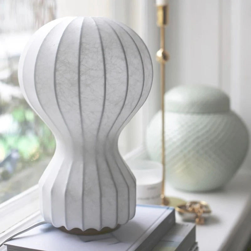 Minimalist Spherical-to-Cylindrical Table Lamp