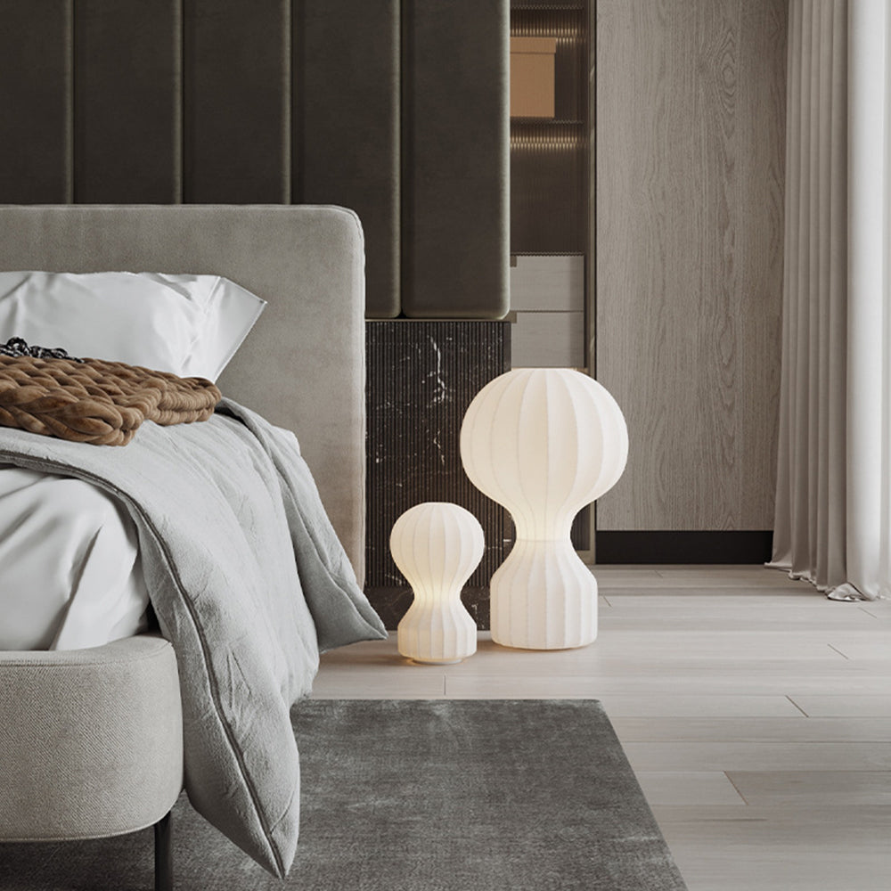 Minimalist Spherical-to-Cylindrical Table Lamp