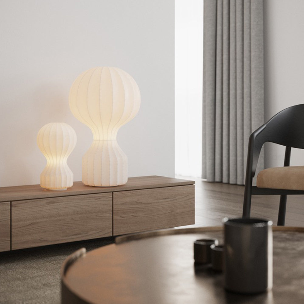 Minimalist Spherical-to-Cylindrical Table Lamp
