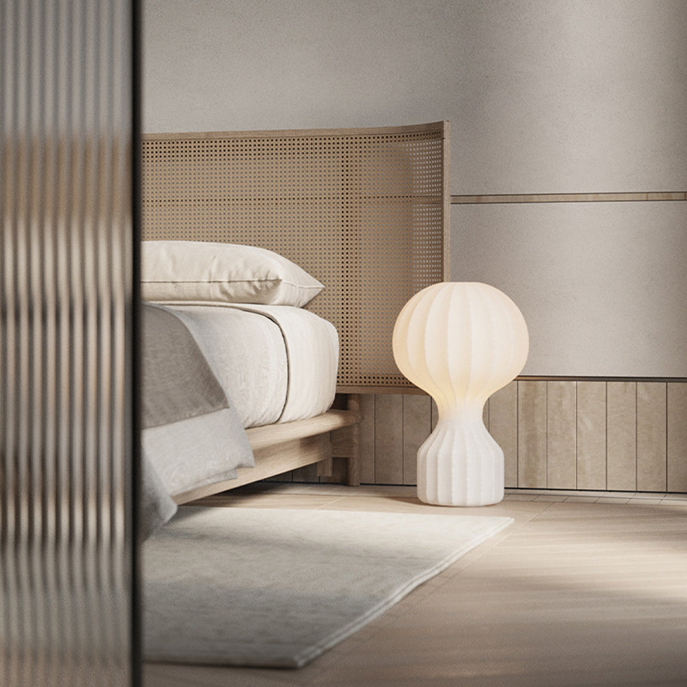 Minimalist Spherical-to-Cylindrical Table Lamp