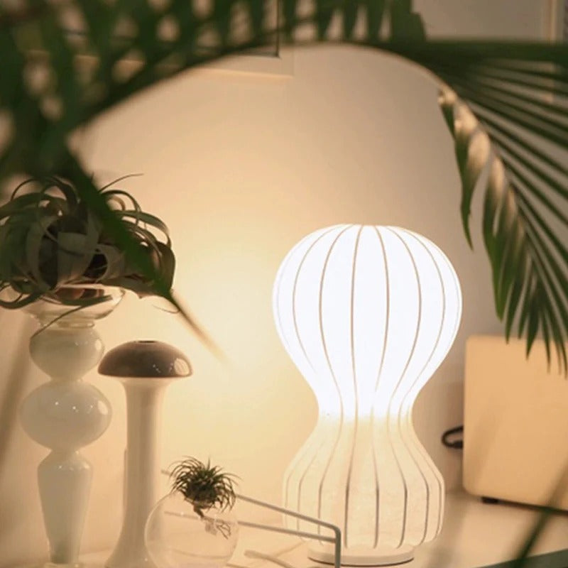 Minimalist Spherical-to-Cylindrical Table Lamp