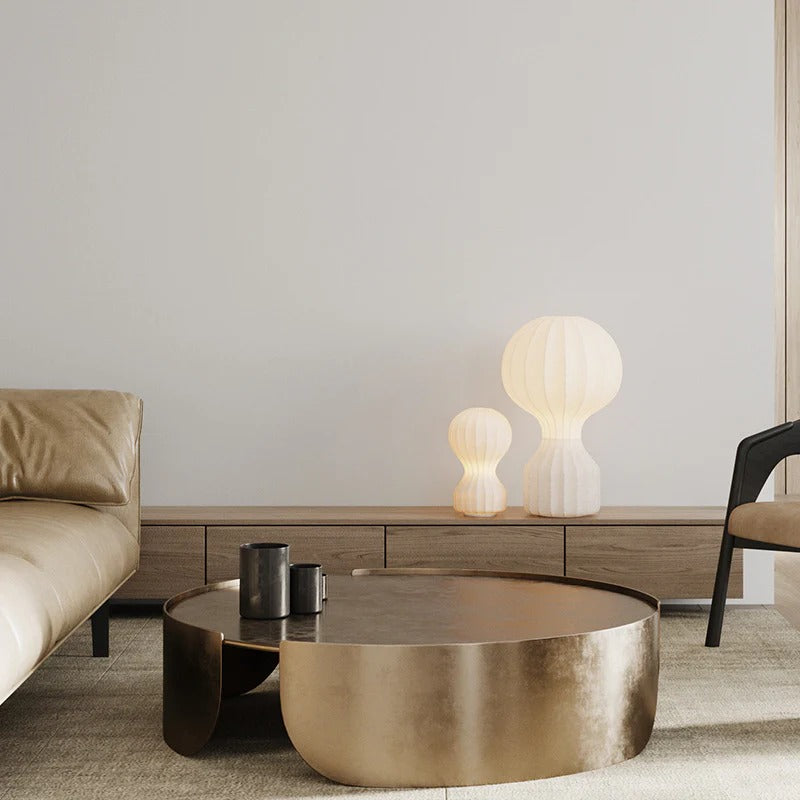 Minimalist Spherical-to-Cylindrical Table Lamp