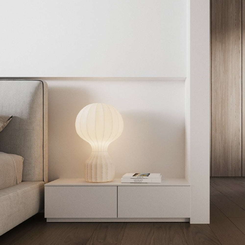 Minimalist Spherical-to-Cylindrical Table Lamp