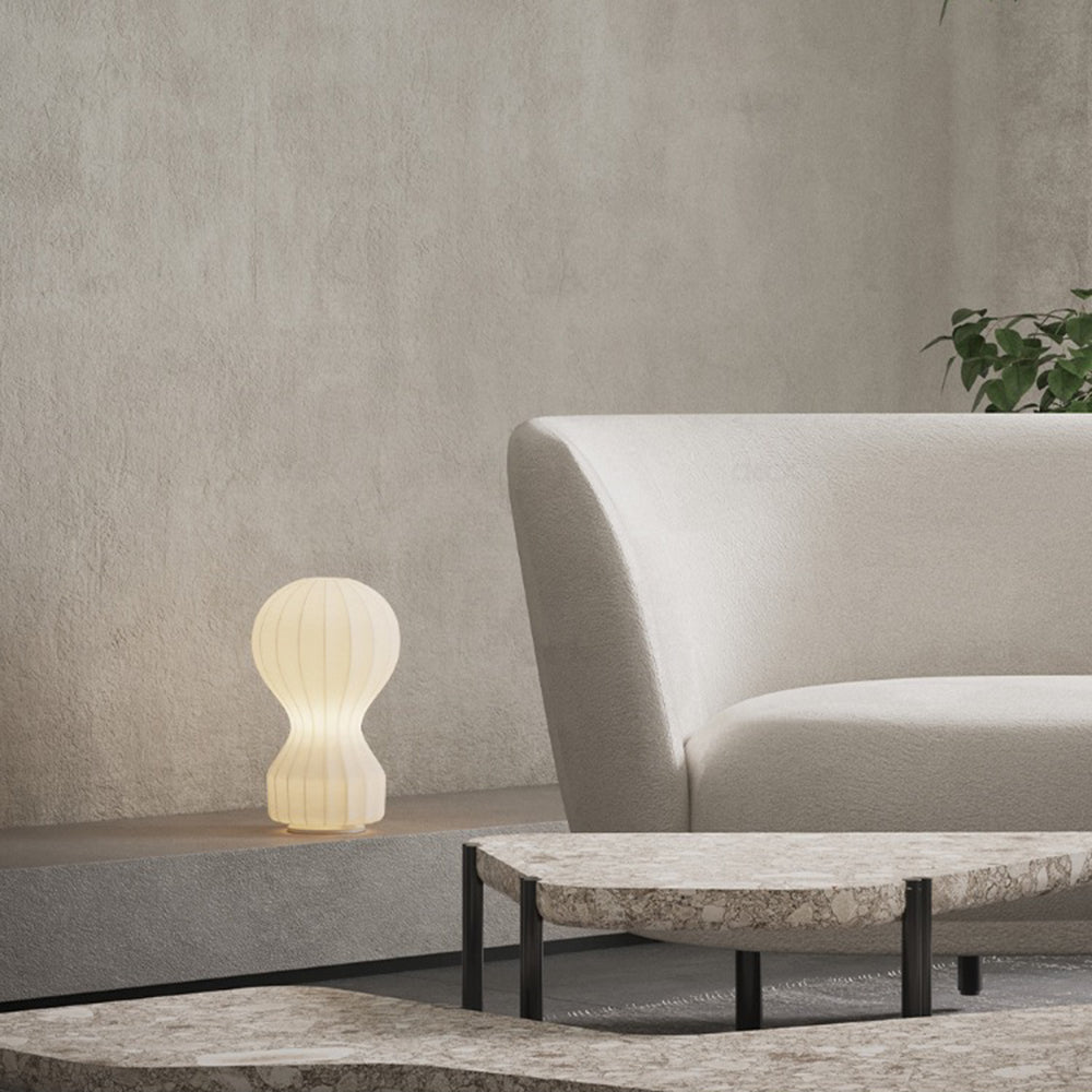 Minimalist Spherical-to-Cylindrical Table Lamp