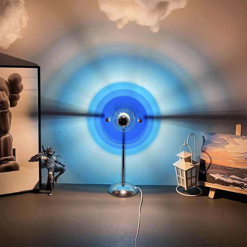 Bauhaus Table Lamp with Cylindrical Disc Elements