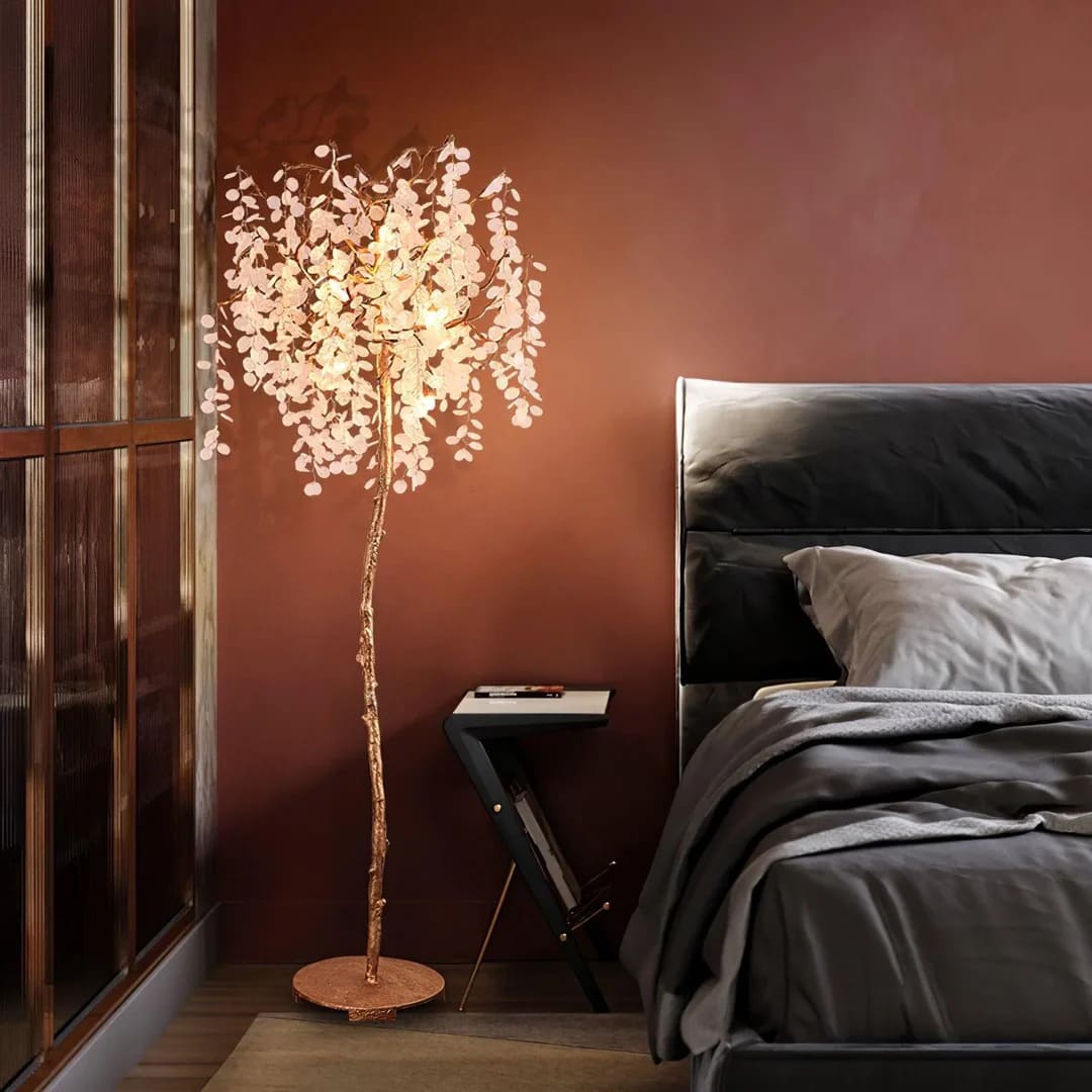 Organic Floor Lamp – Tree Branch Illumination