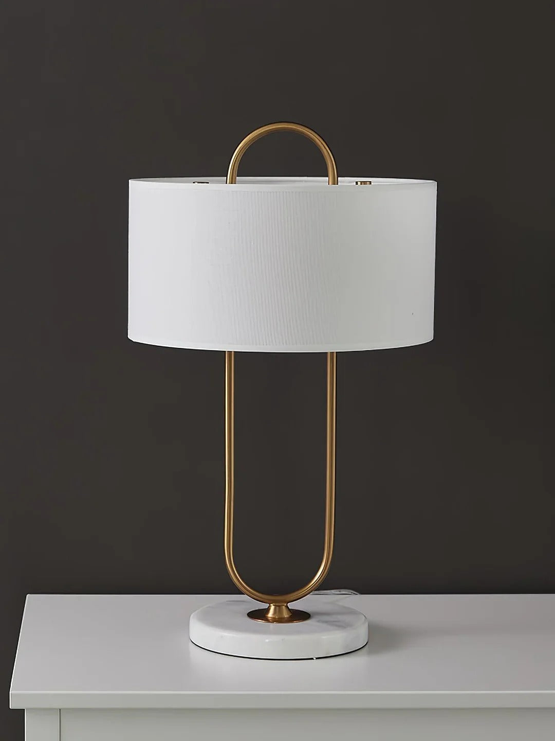 Minimalist Table Lamp featuring Closed Arc Design