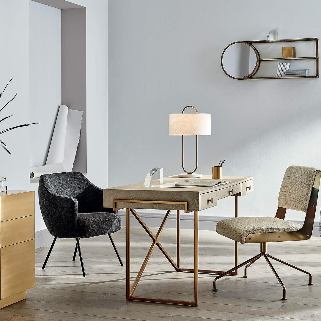 Minimalist Table Lamp featuring Closed Arc Design