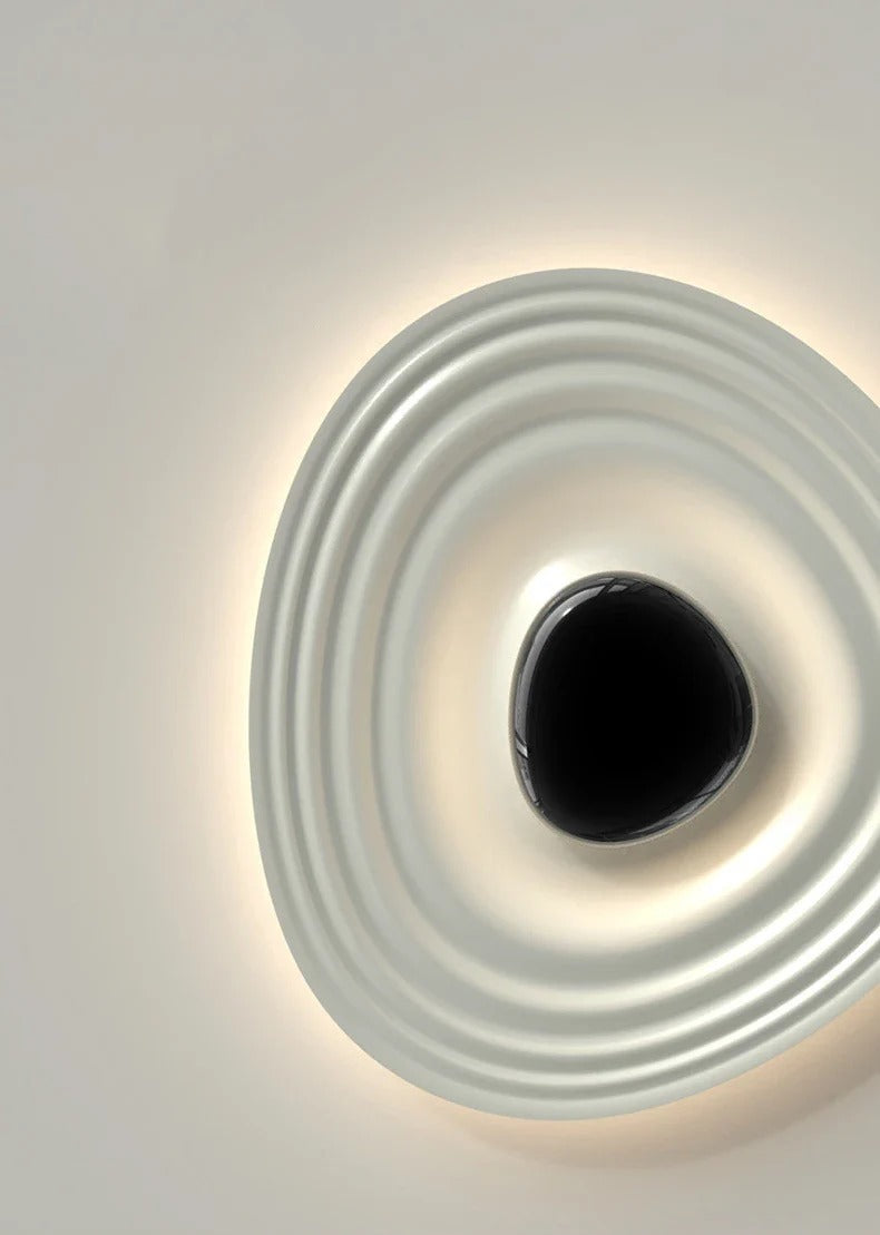 Flush Mount LED Light featuring Concentric Waves