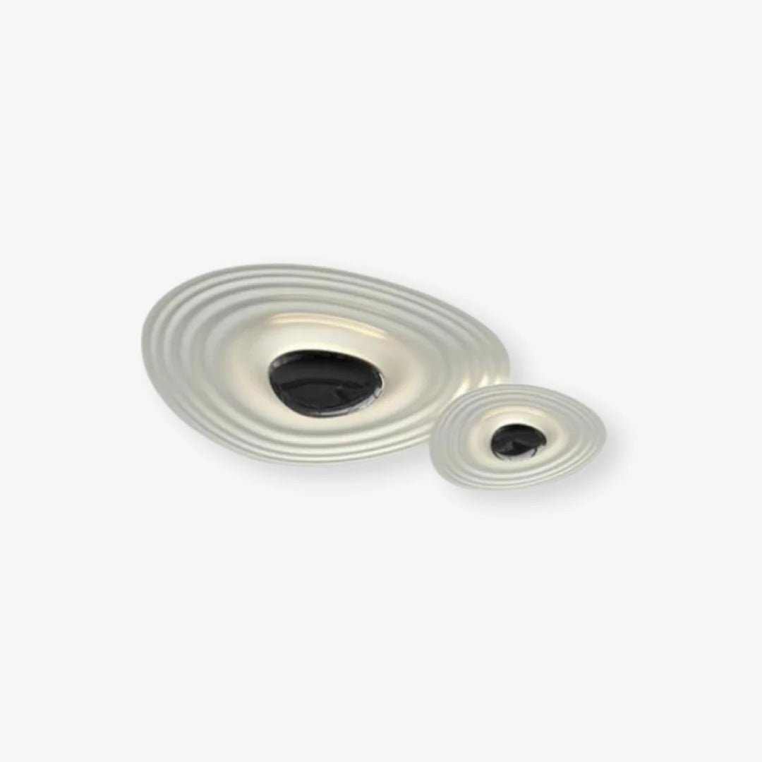 Flush Mount LED Light featuring Concentric Waves