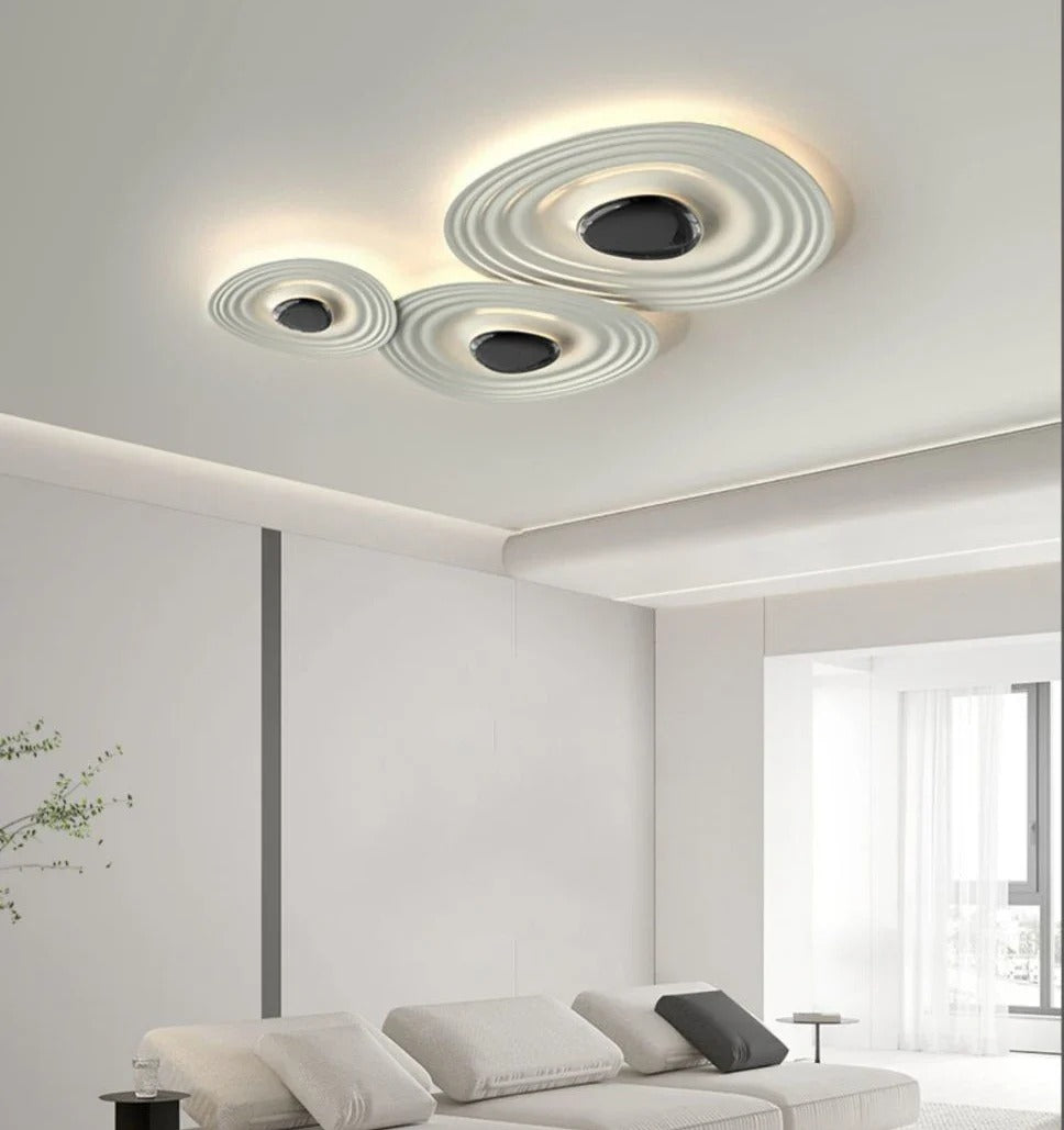 Flush Mount LED Light featuring Concentric Waves