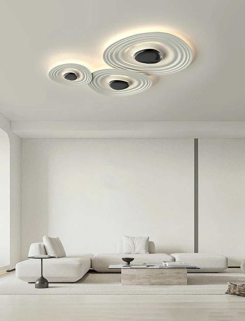 Flush Mount LED Light featuring Concentric Waves