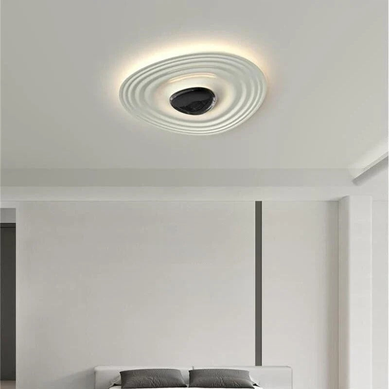 Flush Mount LED Light featuring Concentric Waves
