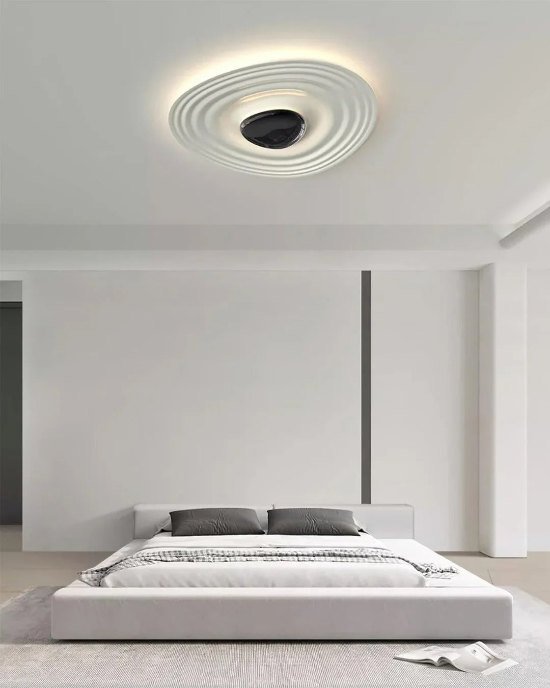 Flush Mount LED Light featuring Concentric Waves