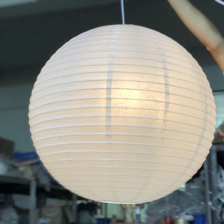 Japanese Globe Rice Paper Pendant Light