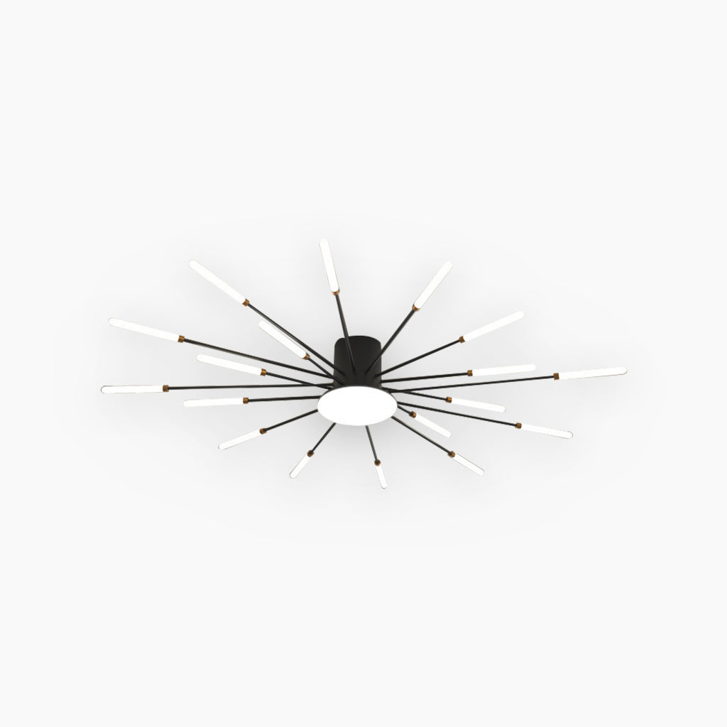 Modern Ceiling Light: Dynamic Fireworks Design