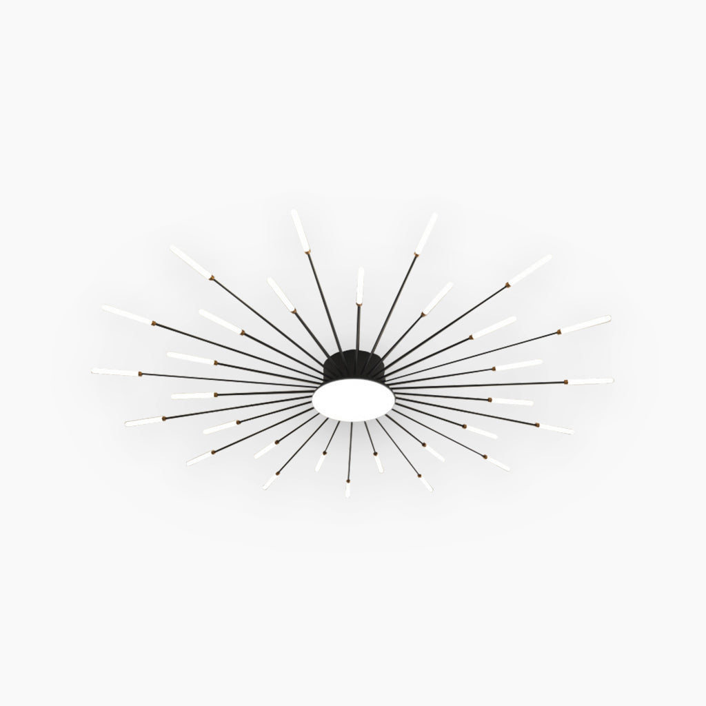 Modern Ceiling Light: Dynamic Fireworks Design