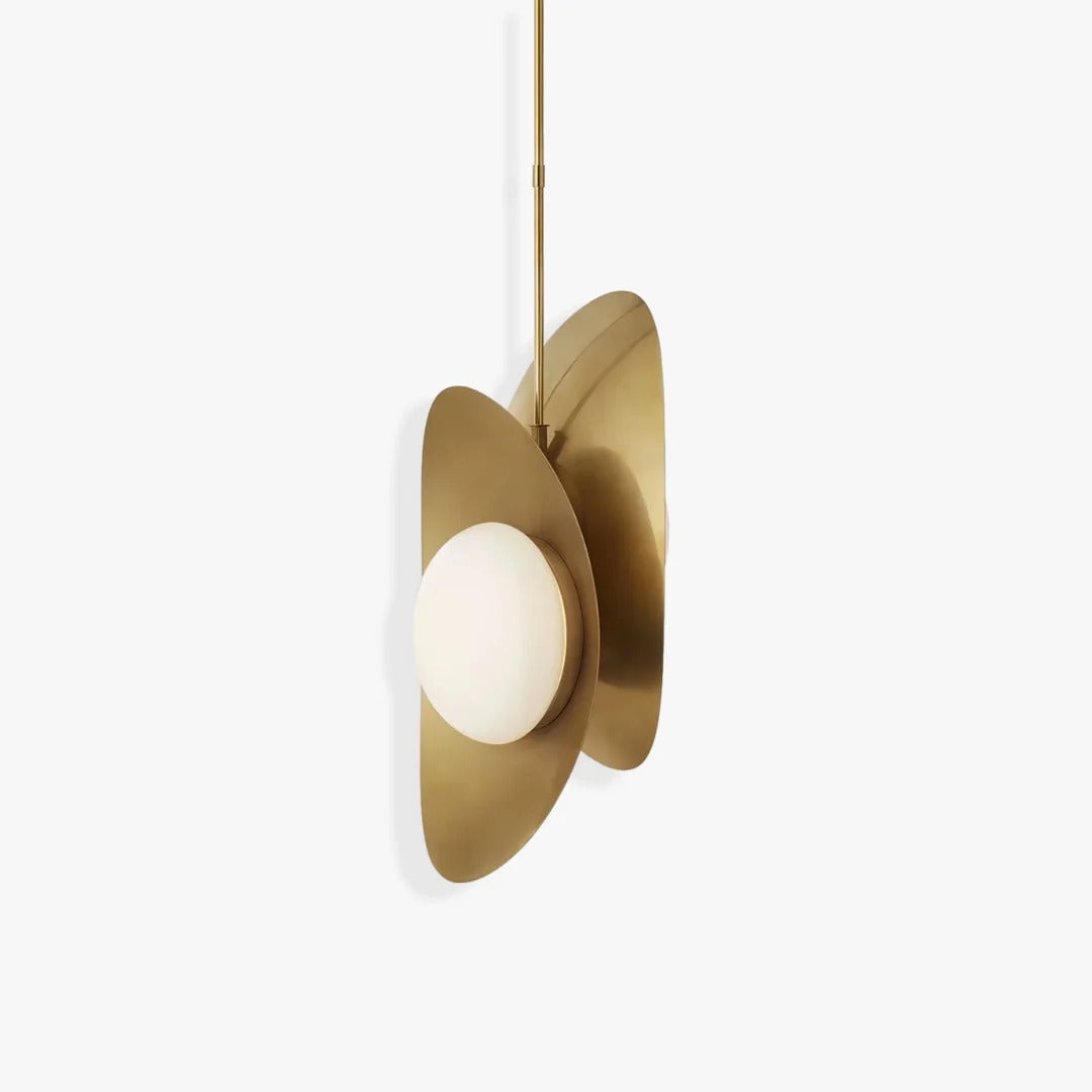 Modern Dual-Curved Multi-Layered Pendant Light Fixture