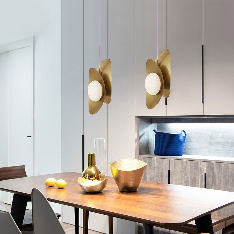Modern Dual-Curved Multi-Layered Pendant Light Fixture