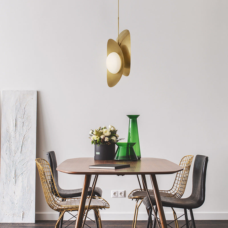 Modern Dual-Curved Multi-Layered Pendant Light Fixture