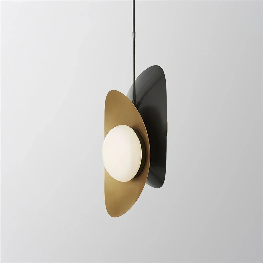 Modern Dual-Curved Multi-Layered Pendant Light Fixture