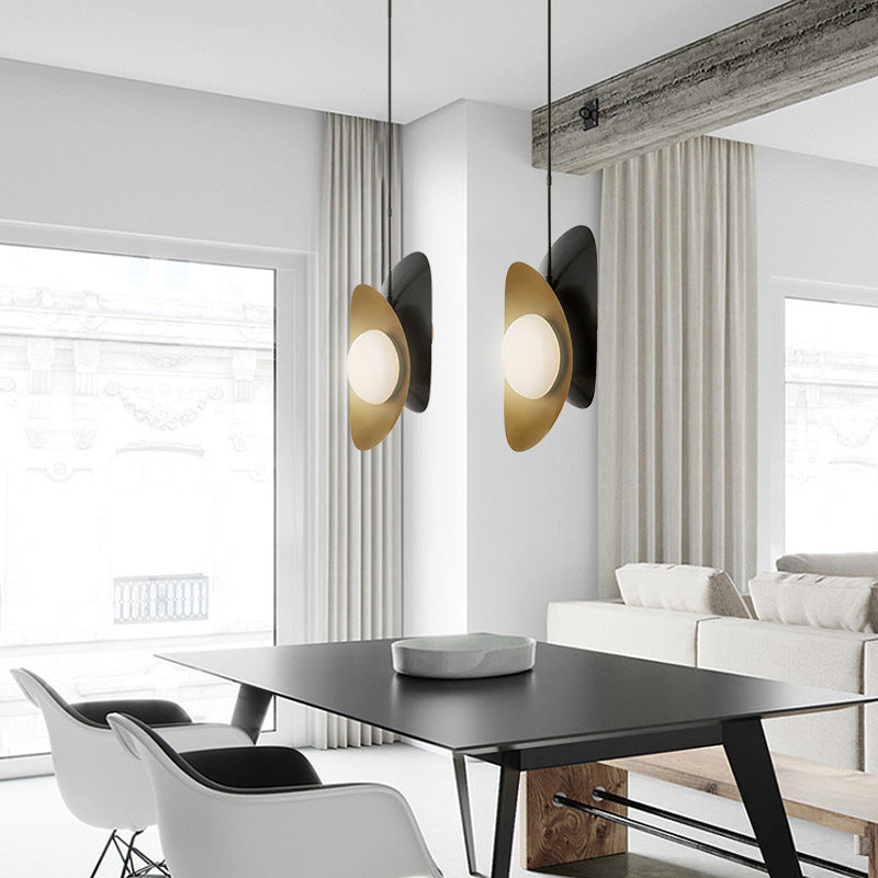 Modern Dual-Curved Multi-Layered Pendant Light Fixture