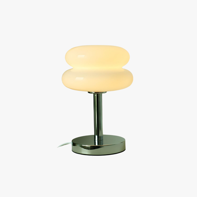 Mid-Century Table Lamp – Double Curved Lampshade