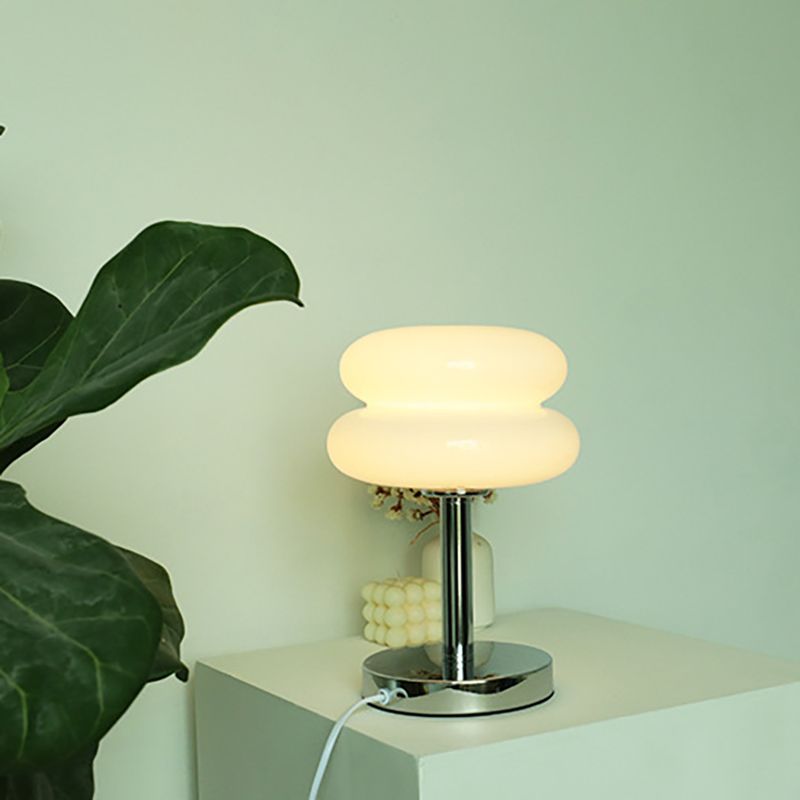 Mid-Century Table Lamp – Double Curved Lampshade