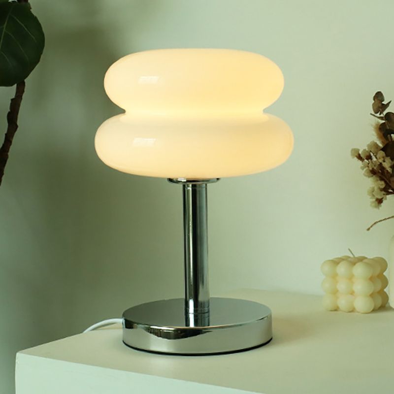 Mid-Century Table Lamp – Double Curved Lampshade