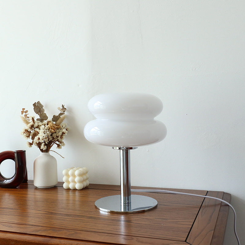 Mid-Century Table Lamp – Double Curved Lampshade