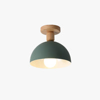 Minimalist Semi-Recessed Dome Semi-Flush Mount Light