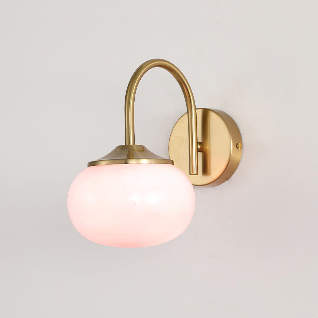 Art Deco Wall Sconce – Curved Spherical Design